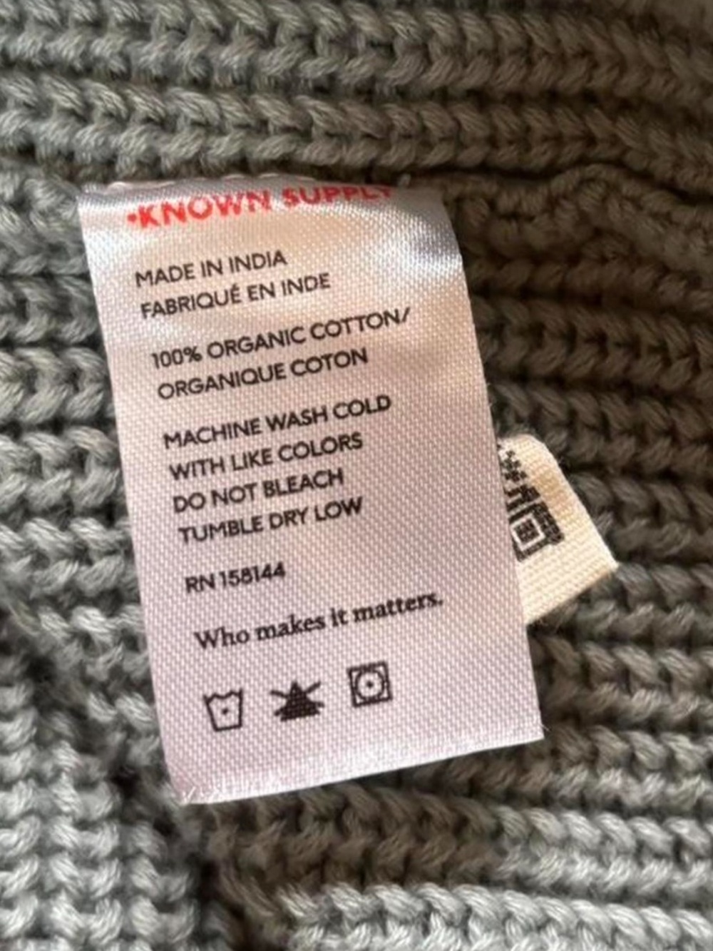 Known supply bluish sagey green high neck knit organic cotton tank size medium - Picture 4 of 7